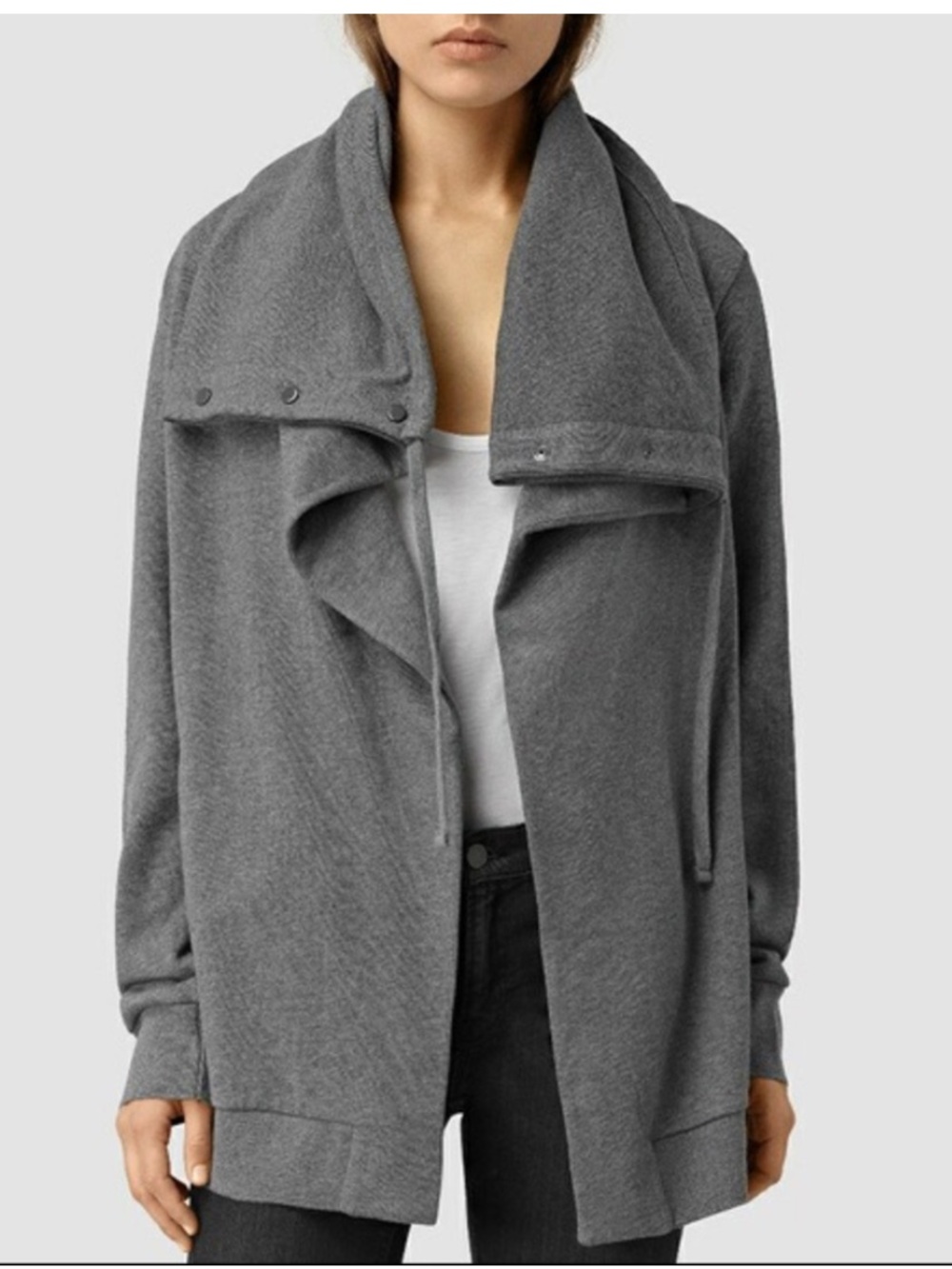 AllSaints Brooke Sweatshirt Jacket, size medium